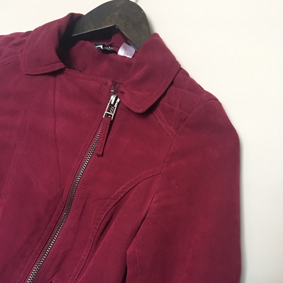 H&M Jackets & Blazers - H&M Faux Suede Moto Jacket US 2